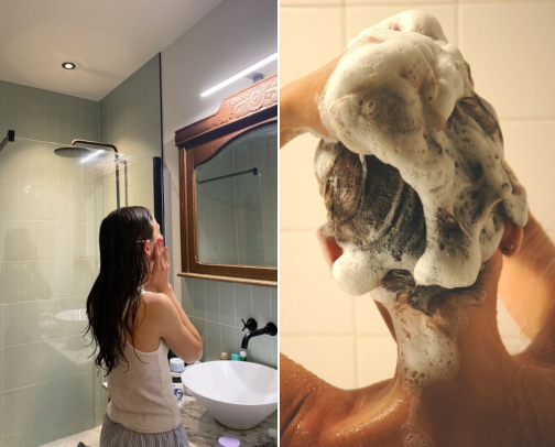 The Natural Shower Reset cover photo collage