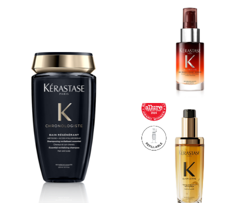 My fav hair products for glossy healthy hair cover photo collage