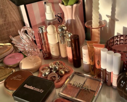 high end makeup💄 cover photo collage