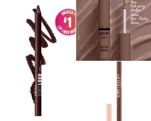 Affordable peachy lip combo cover photo collage