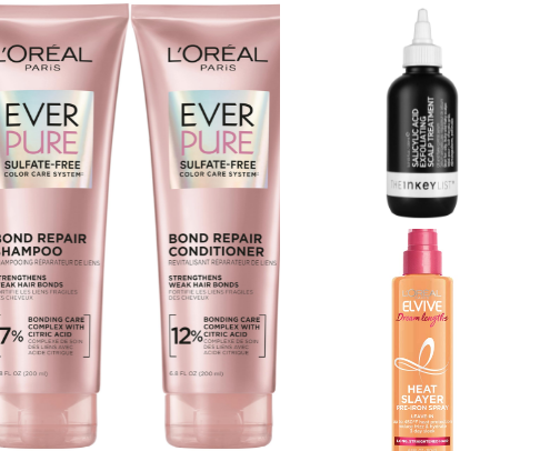 Drugstore haircare products that are next level good🔥🎀 cover photo collage