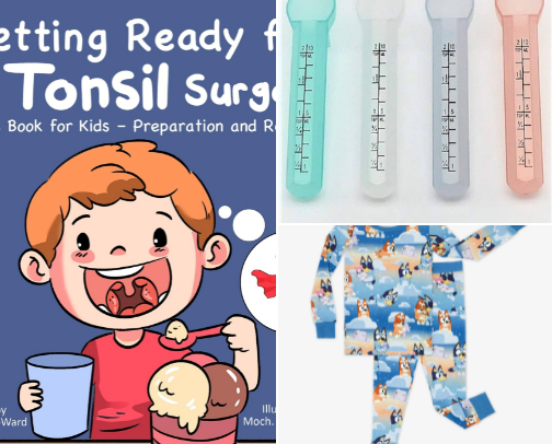 Tonsillectomy Must-Haves cover photo collage