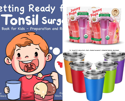 Tonsillectomy Must-Haves cover photo collage