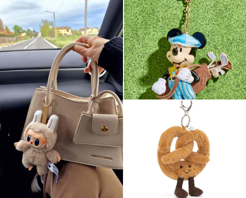 Purses and bag charms🛍️👜🌺 cover photo collage