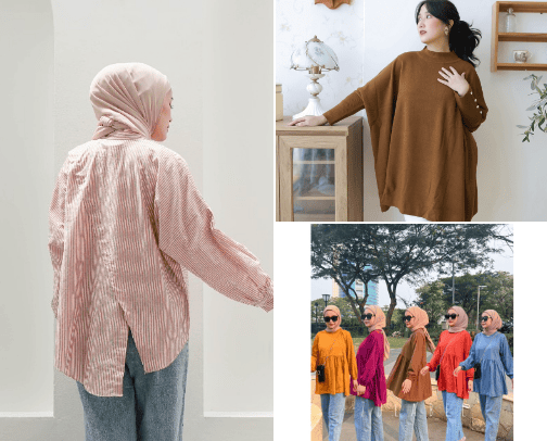Atasan yang sedang trend👚 cover photo collage