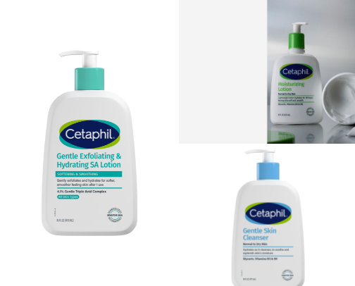 Skin care cover photo collage