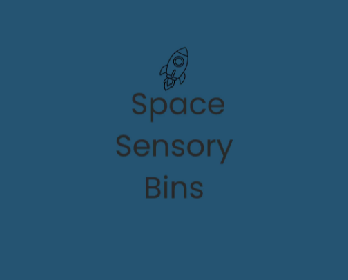 Space Sensory Bins cover photo collage