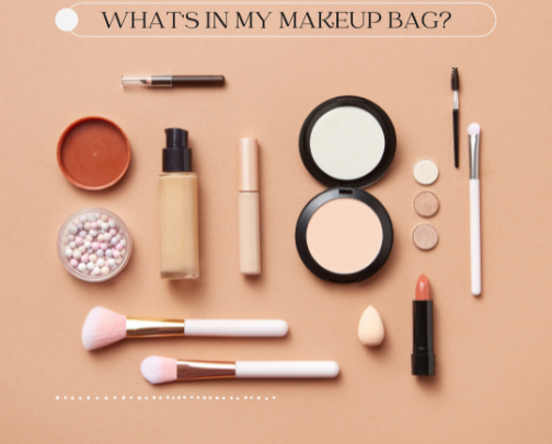 whats in my makeup bag 💄💅🏽🫰🏼 cover photo collage