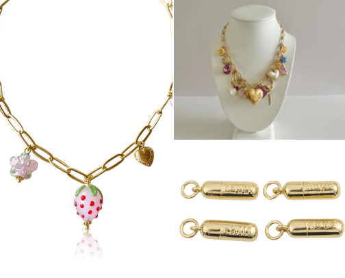 Charm Necklaces cover photo collage