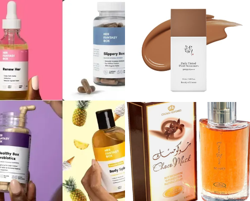 Beauty and care cover photo collage