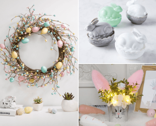 EASTER DECOR 🐇 cover photo collage