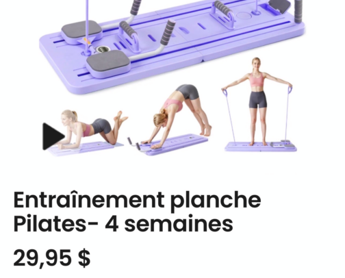 Entraînement pilates cover photo collage