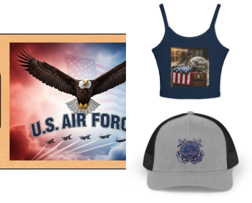 My Favorite Military & Patriotic Gear Store cover photo collage