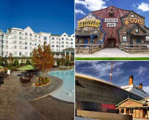 Pigeon Forge, TN-Everything needed for a vacation cover photo collage