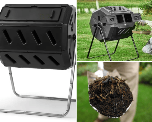 Composter cover photo collage