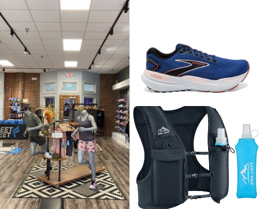 Workout and running gear cover photo collage