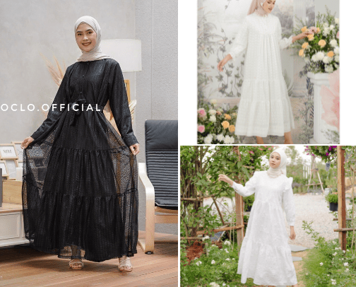 Rekomendasi Maxi dress cover photo collage