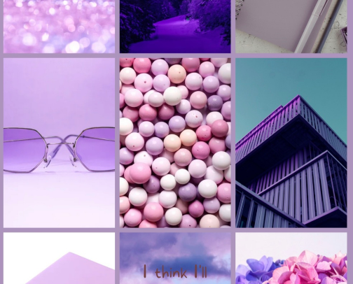 Purple passion cover photo collage