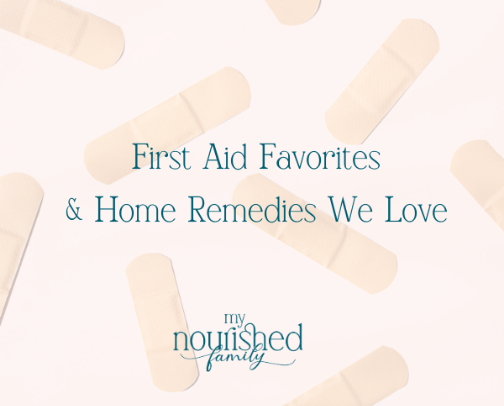 First Aid Favorites + Home Remedies cover photo collage
