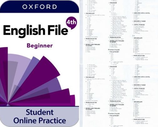 PDF Free - Resources for English file 4th edition beginner; student's book with online practice cover photo collage