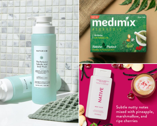 Clean Girl Body Washes + Soaps 🌷 cover photo collage