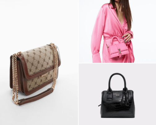 Bags and shoes cover photo collage