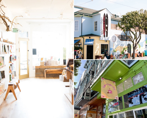 Best Cafes in SF cover photo collage