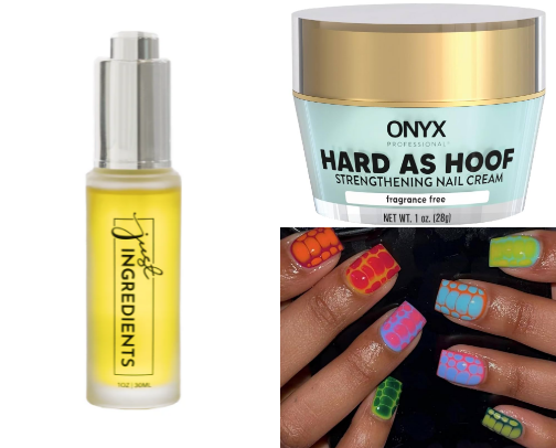 Nails 💅🏻-The best press on-glue on nails I use. cover photo collage