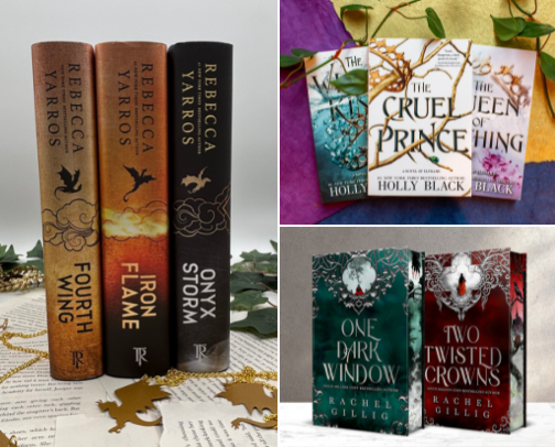 Best fantasy & romantasy books to read after ToG & ACOTAR ✨️🔮🌳 cover photo collage