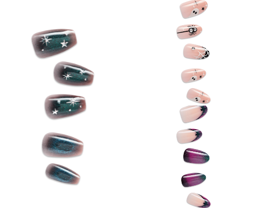 Press on nails galore cover photo collage