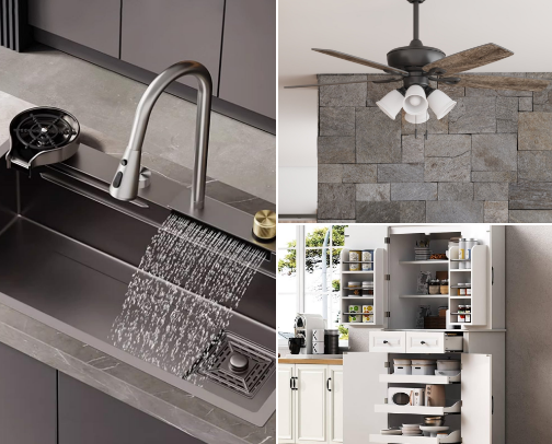 Kitchen Remodel Must-Haves for Busy Moms cover photo collage