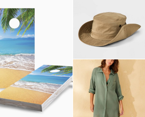 Family day at the Beach cover photo collage
