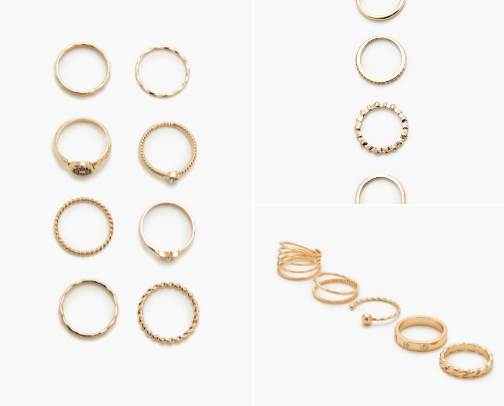 Rings💍 and bracelets✨ cover photo collage
