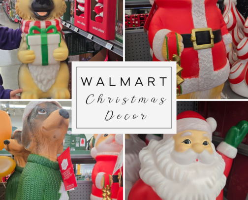 Walmart Christmas Decor cover photo collage