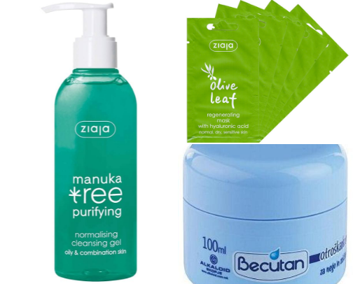 Skincare routine for under 10$ cover photo collage