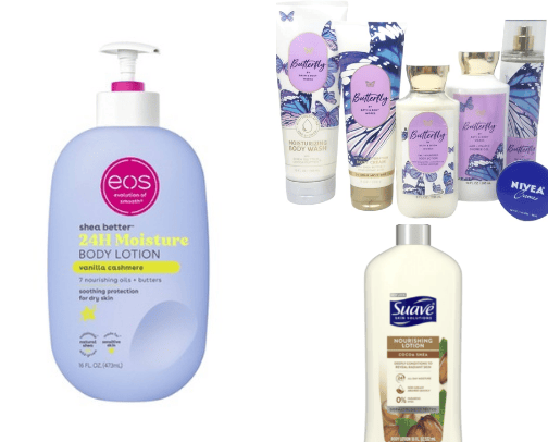 Lotions I can't live without cover photo collage