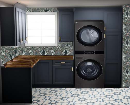 Laundry Room Remodel cover photo collage