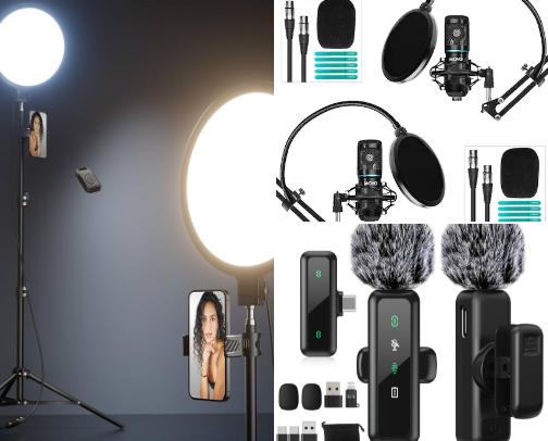 Content creator must haves cover photo collage