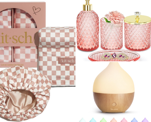 The Perfect Pink Bathroom cover photo collage