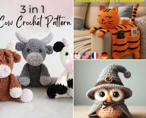 Adorable Crocheting Essentials cover photo collage