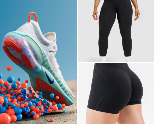 gym must have’s🏋️‍♀️👟🎧 cover photo collage