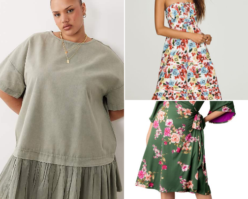 Curves First: Summer Dresses, Denim & Tops We Love cover photo collage
