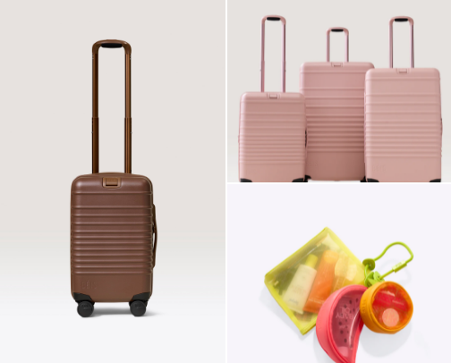 catch flights not feelings 🥺 tried and true travel essentials worth their weight in baggage cover photo collage