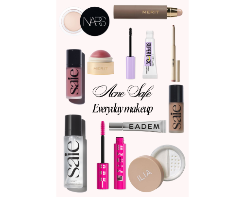 Acne Friendly Makeup Favorites cover photo collage