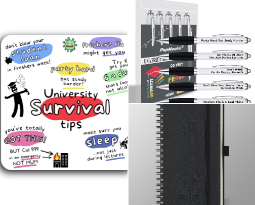 Uni Gifts Under 25 cover photo collage