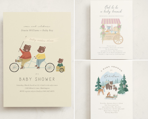 My Favorite Baby Shower Invitations - So Sweet & So Worth It cover photo collage