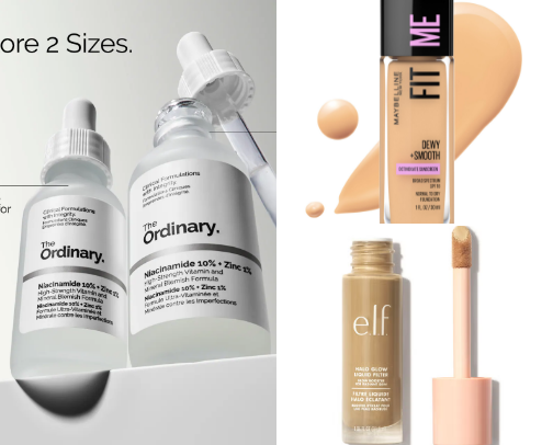 BEAUTY PRODUCTS UNDER 25$ cover photo collage