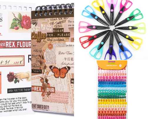Whimsical Scrapbooking & Journaling Supplies cover photo collage