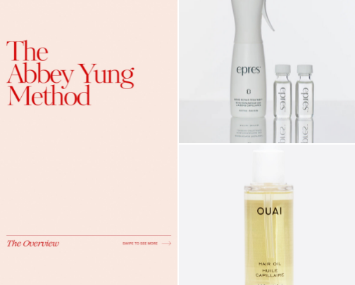 Hair Glow-Up using the Abbey Yung Method cover photo collage