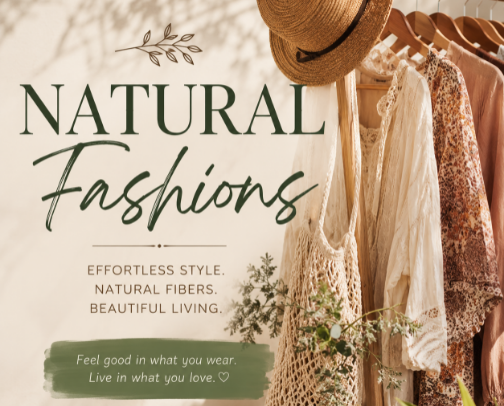 Natural Fiber Fashion Finds cover photo collage